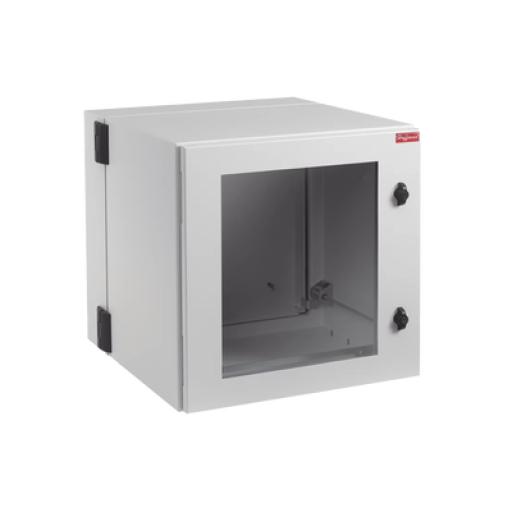 [HOFFMAN_PTHW242430G2] HOFFMAN Gabinete Industrial ProTek de Puerta con Ventana, Protección NEMA Tipo 4/12/4X; IP55; IK10, Abatible, Fabricado en Acero, 12 UR, Color Gris Claro
