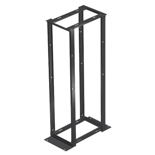 [HOFFMAN_E4DR19FM45U] HOFFMAN Rack de Cuatro Postes Estándar de 19", Rieles Numerados y Roscados #12-24, Profundidad Ajustable de 450 a 1050 mm, 45 Unidades de Rack, Color Negro