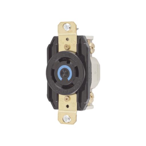 [HUBBELL_HUB-HBL-2720] Hubbell Receptáculo con Bloqueo de Media Vuelta Industrial 30 A 250 V CA / 3 Polos 4 Hilos / Nema L15-30R.