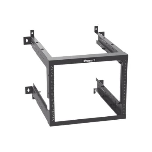 [PANDUIT_AWMR9] Panduit Rack PanZone® de Montaje en Pared, de 19in, Profundidad Ajustable, Rieles Numerados y Roscados #12-24, 9 UR, Color Negro
