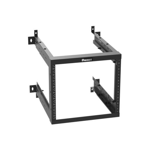 [PANDUIT_AWMR9] Panduit Rack PanZone® de Montaje en Pared, de 19in, Profundidad Ajustable, Rieles Numerados y Roscados #12-24, 9 UR, Color Negro