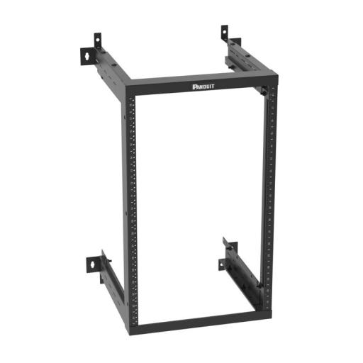 [PANDUIT_AWMR18] Panduit Rack PanZone® de Montaje en Pared, de 19in, Profundidad Ajustable, Rieles Numerados y Roscados #12-24, 18 UR, Color Negro