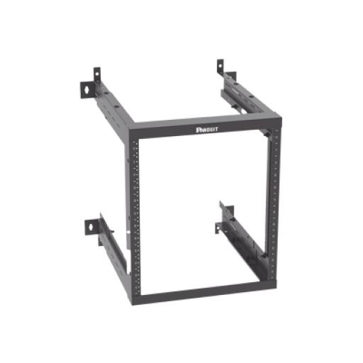 [PANDUIT_AWMR12] Panduit Rack PanZone® de Montaje en Pared, de 19in, Profundidad Ajustable, Rieles Numerados y Roscados #12-24, 12 UR, Color Negro