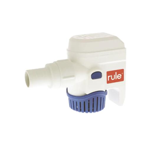 [RULE_RM500B] RULE Bomba sumergible de achique automatizada de 500 galones por hora, para conexión de 12 Volts de corriente directa.