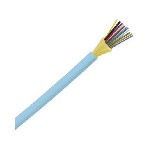 [PANDUIT_FODRX12Y] Panduit Cable de Fibra Óptica de 12 hilos, Multimodo OM3 50/125 Optimizada, Interior, Tight Buffer 900um, No Conductiva (Dieléctrica), OFNR (Riser), Precio Por Metro