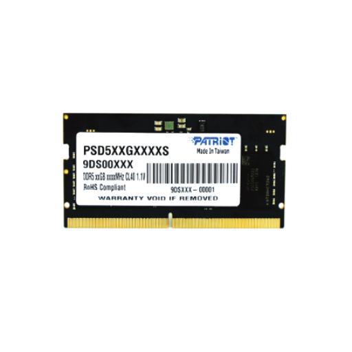 [PATRIOT_PSD516G480081S] MEMORIA SODIMM DDR5 PATRIOT (PSD516G480081S) SIGNATURE 16GB (1X16GB) 4800MHZ CL40