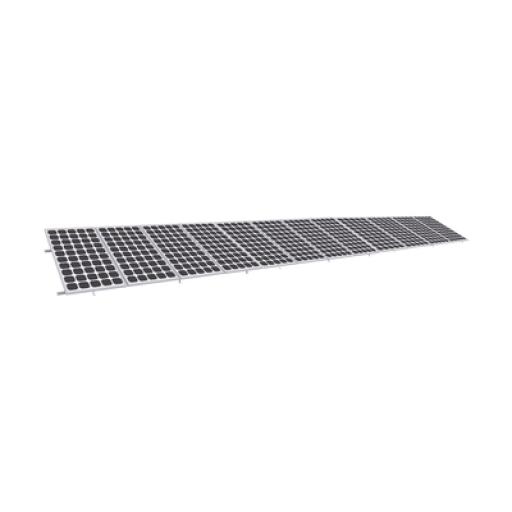 [EPCOM_KIT12PVEKTOR8R] Epcom Montaje para Panel Solar, Riel "8" de 5400mm para Módulos con Espesor de 35mm, Velocidad de Viento Máx. 136km/h (20° a 45°)