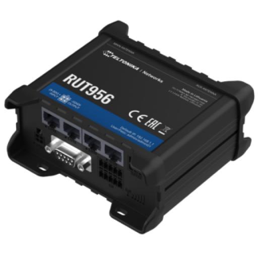 [TELTONIKA_RUT956] Teltonika Router LTE Profesional, 4 Puertos Ethernet, RS232, RS485, WiFi 802.11b/g/n, Interface Amigable, Bandas B1, B2, B3, B4, B5, B7, B8, B28
