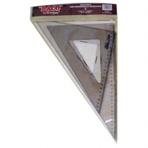 [BACO_SP023] Baco Juego Escuadras Baco SP-3245/60 C/Graduación C/Bisel