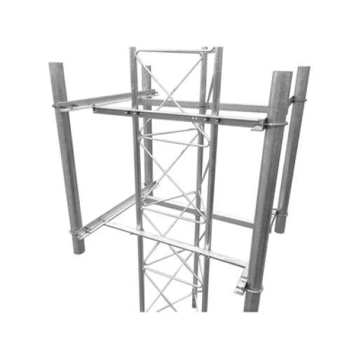 [SYSCOMTOWERS_S-BLU-4SECG] SYSCOM TOWERS Brazo lateral de 4 sectores recomendado para antenas sectoriales con angulo de apertura de 90° (o similar). 