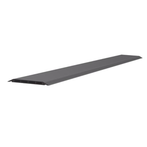 [PANDUIT_AFR4BCBL6] Panduit Canaleta de Piso de 4 Vías, Material PVC Rígido, 6 ft de largo, 176 mm de Ancho, Color Negro 