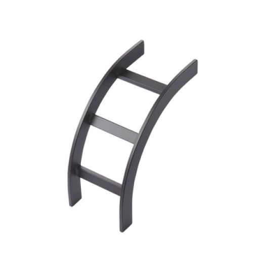 [HOFFMAN_LIB12BLK] HOFFMAN Accesorio de Escalerilla Curva Vertical (Bajada) Interior, 12 in de Ancho, de Acero, Color Negro