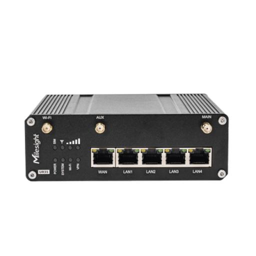 [MILESIGHT_UR35-L04AF-W] MILESIGHT ROUTER PROFESIONAL 4G CON 4 PUERTOS LAN Y 1 PUERTO WAN, DUAL SIM, WI-FI, RS232 - RS485