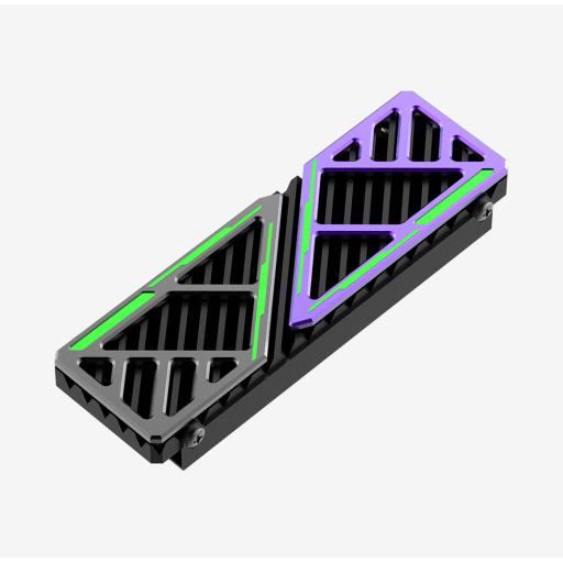 [HIKSEMIBYHIKVISION_HS-RADIATOR-MH1] HIKSEMI by HIKVISION Disipador de Calor para SSD M.2 / Aleación de Aluminio / Fácil de Instalar / Compatible con Computadoras de Escritorio y PS5