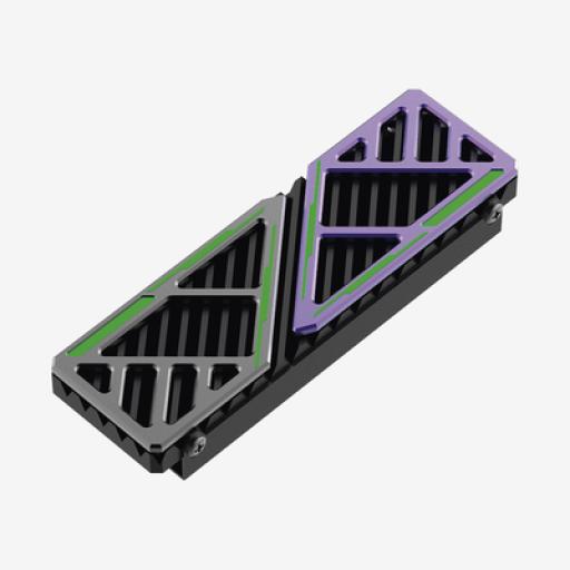 [HIKSEMIBYHIKVISION_HS-RADIATOR-MH1] HIKSEMI by HIKVISION Disipador de Calor para SSD M.2 / Aleación de Aluminio / Fácil de Instalar / Compatible con Computadoras de Escritorio y PS5