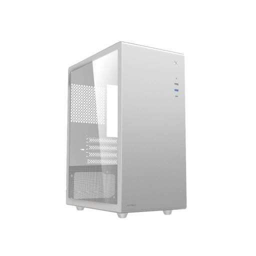 [ACTECK_AC-936002] GABINETE ACTECK (AC-936002) NEUSS PRO GI717,MICROATX,SIN FUENTE,USB 3.0,USB C,CRITAL TEMP,BLANCO
