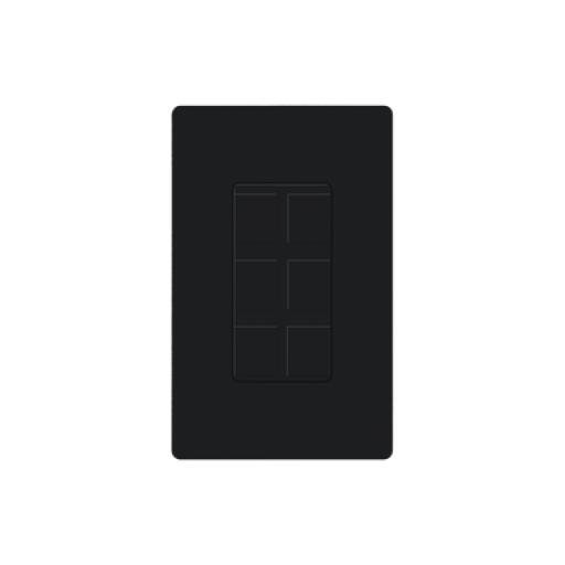 [LUTRON_CA-6PF-BL] Lutron Placa de 6 puertos color negro