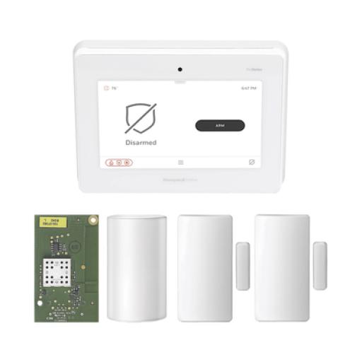[HONEYWELLHOMERESIDEO_PROA7PMW] HONEYWELL HOME RESIDEO Kit de Panel de Alarma PROA7M con Sensor de Movimiento y 2 Contactos Magnéticos