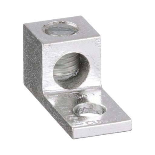 [PANDUIT_LAMA2-14-C] Panduit Conector Mecánico de Aluminio, de Un Orificio 1/4" y Un Barril, para Cable de 14 a 2 AWG. 1 Pieza