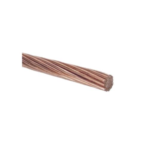 [VIAKON_A083] Viakon Venta por metro / 1/0 AWG / Cable Eléctrico / Cobre Desnudo / Semiduro 7 Hilos 