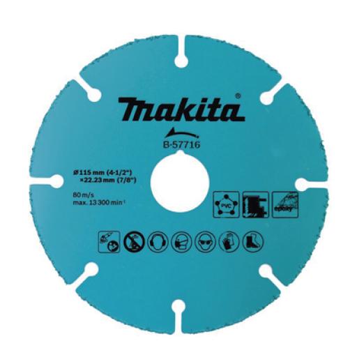 [MAKITA_B-57716] Makita Disco de carburo de tugsteno 4 1/2" multi-material 