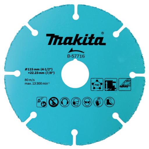 [MAKITA_B-57716] Makita Disco de carburo de tugsteno 4 1/2" multi-material 