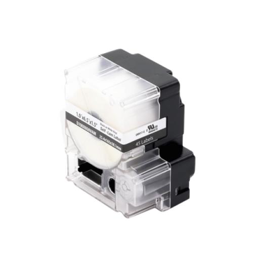 [PANDUIT_S100X650VAM] Panduit Casete de 45 Etiquetas Autolaminadas de 25.4 x 165.1 mm, para Cables de 4 a 8.1 mm de Diámetro, Área de Impresión Color Blanco