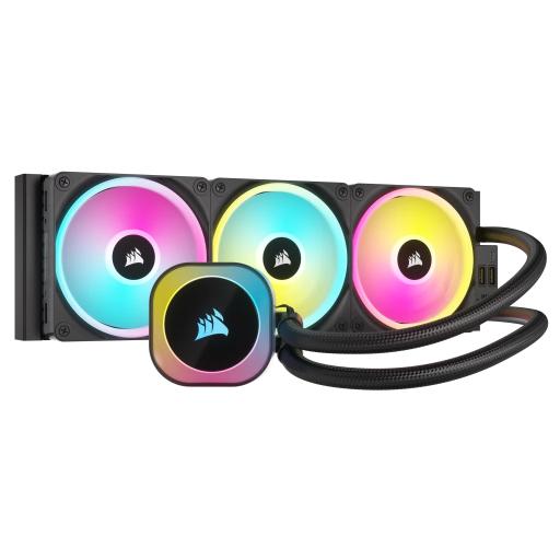 [CORSAIR_CW-9061003-WW] VENTILADOR P/CPU CORSAIR (CW-9061003-WW) ICUE LINK H150I RGB AIO,360MM,3 FAN,NEGRO