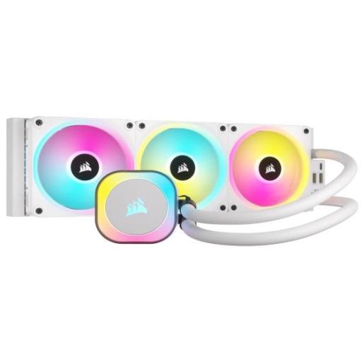 [CORSAIR_CW-9061006-WW] VENTILADOR P/CPU CORSAIR (CW-9061006-WW) ICUE LINK H150I RGB AIO,360MM,3 FAN,BLANCO