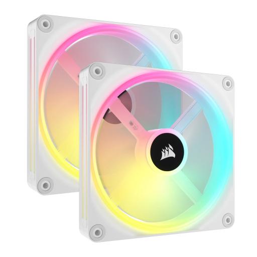 [CORSAIR_CO-9051008-WW] VENTILADOR GABINETE CORSAIR (CO-9051008-WW) ICUE LINK QX140 RGB,2 FAN,140MM,DOMO MAGNETICO,BLANCO