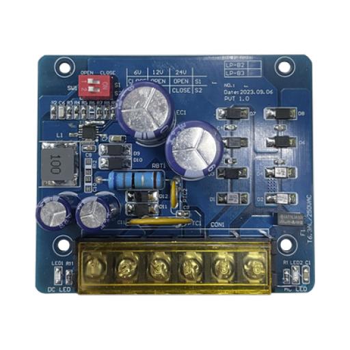 [EPCOM_PL-B2] Epcom 6 o 12  o 24 Vcc @ 2.5 A / Fuente tipo tarjeta/ 1 salida / requiere transformador de entrada  / capacidad de baterías / baterías no incluidas.