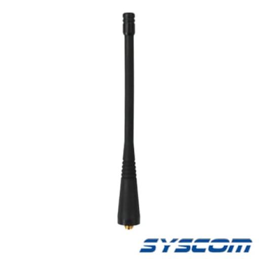 [SYSCOM_SKRA15M] Syscom Antena Portátil Helicoidal UHF 450-470 MHz. (Antena Genérica SYSCOM para Radios KENWOOD).