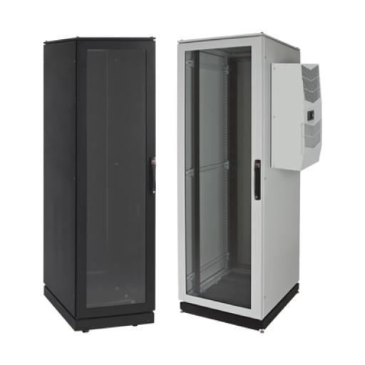 [HOFFMAN_PSC20610BAC2] HOFFMAN Gabinete de Telecomunicaciones ProLine V/D, 600 mm de Ancho, 1000 mm de Profundidad, Compatible Con Aire Acondicionado Tipo G52, 42 UR, Color Negro