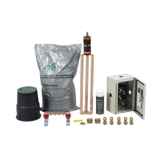 [TOTALGROUND_KIT-MASTER-400K-V2] Total Ground Kit de Tierra Física Con Electrodo Magnetoactivo Capacidad Max: 400 AMP