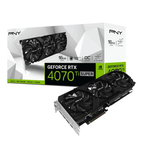 [PNY_VCG4070TS16TFXPB1-O] Tarjeta de video PNY NVIDIA GeForce RTX 4070 Ti SUPER VERTO OC 16GB
