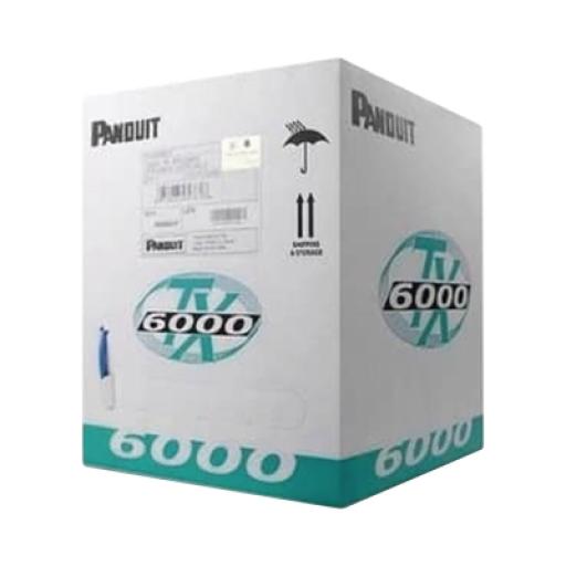 [PANDUIT_PUL6004WH-FE] Panduit Bobina de Cable UTP 305 m. de Cobre, TX6000™ PanNet, Reelex, Blanco, Categoría 6 Mejorado (23 AWG), LSZH (Bajo Humo, Cero Halógenos), de 4 pares