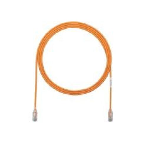 [PANDUIT_UTP28SP0.2MOR] Panduit Cable de Parcheo TX6, UTP Cat6, Diámetro Reducido (28AWG), Color Naranja, 20 cm