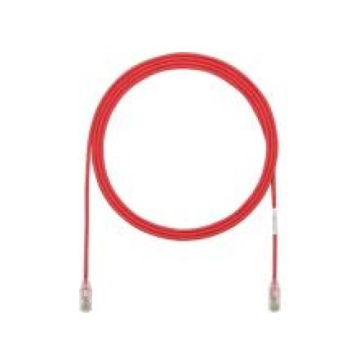 [PANDUIT_UTP28SP0.2MRD] Panduit Cable de Parcheo TX6, UTP Cat6, Diámetro Reducido (28AWG), Color Rojo, 20 cm