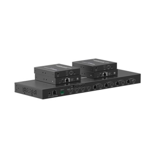 [EPCOM_TT844] Epcom MATRICIAL Y EXTENSOR DE VIDEO HDMI 4 x 4 / 4 Entradas HDMI / 4 Salidas HDMI Loop / 4 Salidas RJ45 para Extender la señal 40 metros por salida  /  1080 @ 60Hz / Conmutación por RS232, Control Remoto o Ethernet.