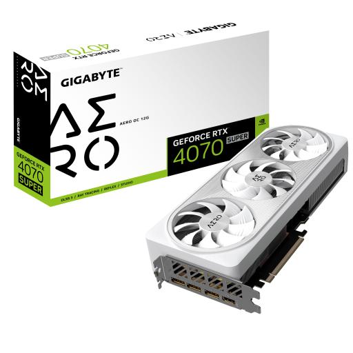[GIGABYTE_GV-N407SAERO OC-12GD] TARJETA DE VIDEO GIGABYTE (GV-N407SAERO OC-12GD) RTX 4070 SUPER , 12GB GDDR6, PCIE 4.0, 1*HDMI, 3*DP
