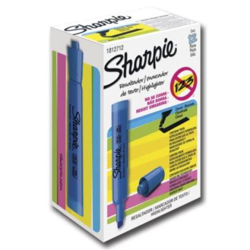 [SANFORD_25010B] Sanford Resaltador Sharpie Color Azul C/12 Pzas