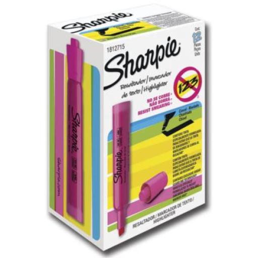 [SANFORD_25009B] Sanford Resaltador Sharpie Color Rosa C/12 Pzas