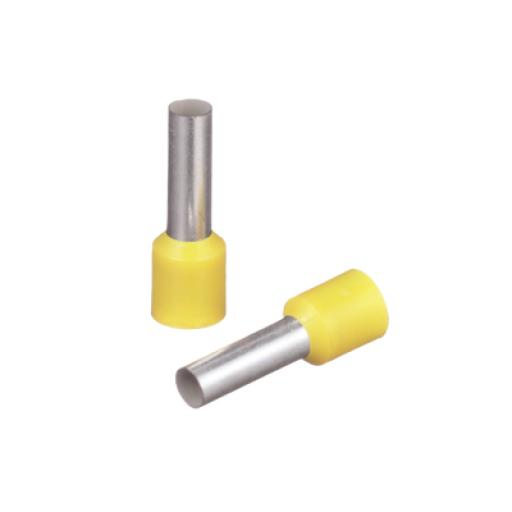 [PANDUIT_FSD82-12-C] Panduit Ferrúl de cobre DIN Amarillo para Cable 10 AWG con largo 12 mm.  Paquete de 100 Piezas