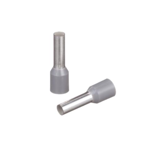 [PANDUIT_FSD81-10-D] Panduit Ferrule Aislado PAN-TERM para Cable  12 AWG, Largo 17.5mm, DIN Color Gris. Paquete 500 Piezas