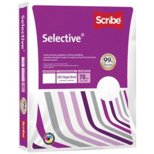 [SCRIBE_5391] Scribe Papel Cortado Scribe Selective Oficio 99% Blancura 70gr Caja C/5000 Hojas
