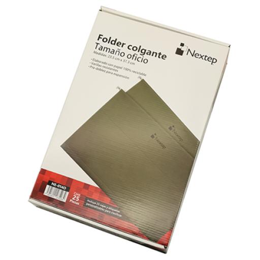 [NEXTEP_NE-014O] Nextep Folder Colgante Economico Nextep Oficio Color Verde Tradicional c/25