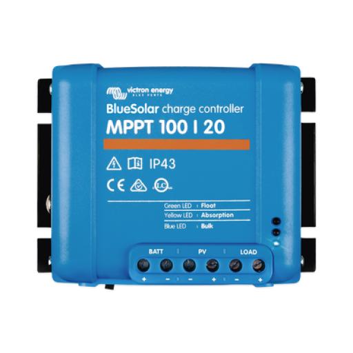 [VICTRONENERGY_BSMPPT100/20] VICTRON ENERGY BlueSolar MPPT 100/20. Controlador Solar MPPT 20A, Voltaje Selección Automática: 12/24/48 Vcc.