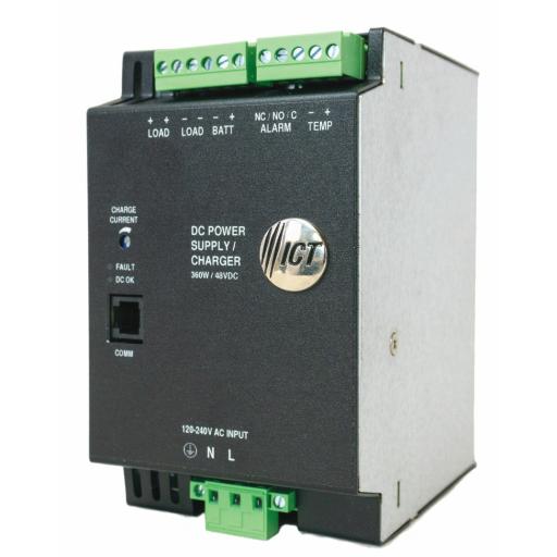 [ICT_ICT36048DIN] ICT Fuente de Poder Industrial de 480W, salida 48 Vcc, para montaje en riel Din