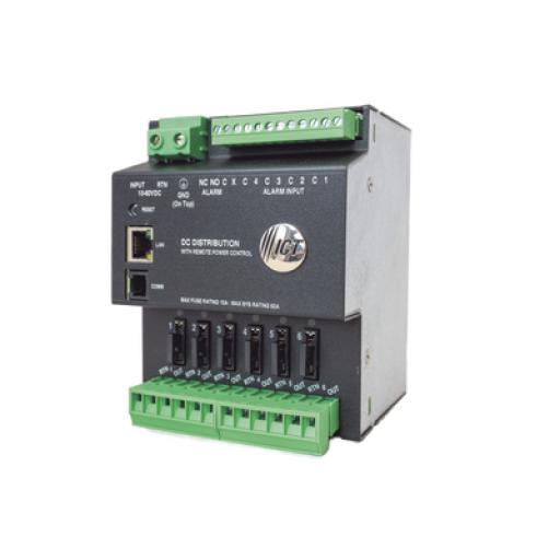 [ICT_ICTDINPDU6] ICT Fuente de distribución de 6 salidas, control y monitoreo Ethernet, Vo: 10-60V Dc, para montaje en riel din