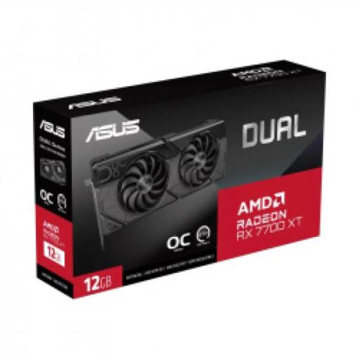 [ASUS_DUAL-RX7700XT-O12G] Tarjeta de video ASUS AMD Radeon RX 7700 XT Dual OC 12GB 192-bit GDDR6